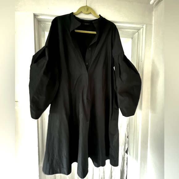 COS midi full dress with barrel sleeves - Picture 1 of 5